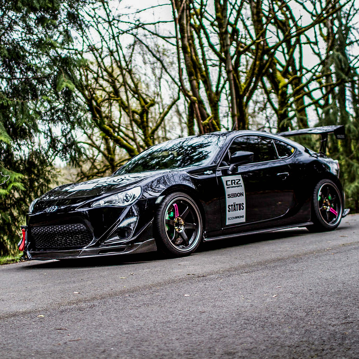 KC-style carbon fiber front lip for 2013-2016 Scion FRS