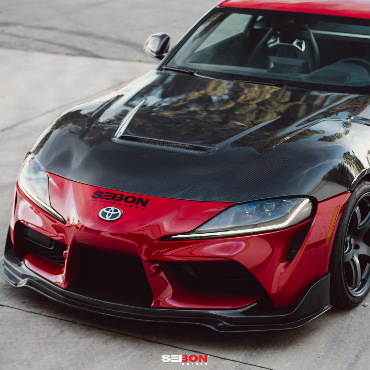 VS-style double sided carbon fiber hood for 2020-up Toyota Supra