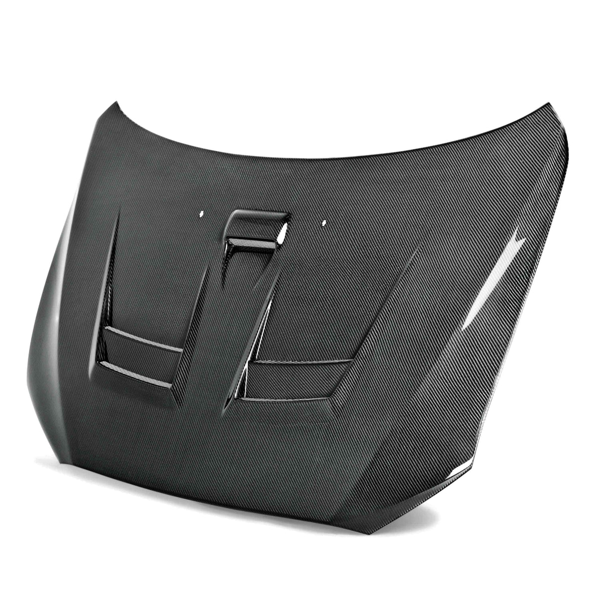 DV-style carbon fiber hood for 2008-2015 Mitsubishi Lancer EVO X