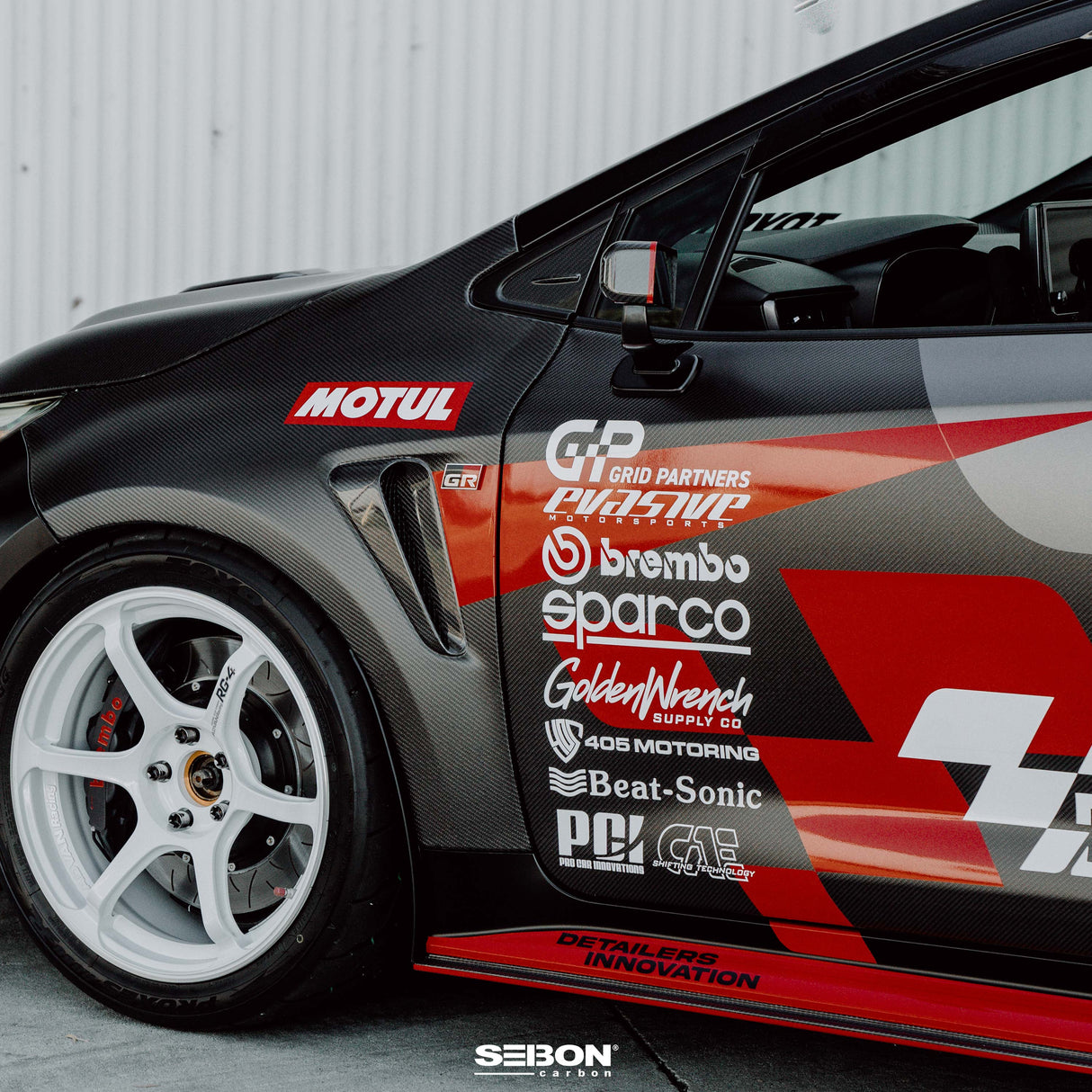 Carbon fiber front doors for 2023 Toyota GR Corolla