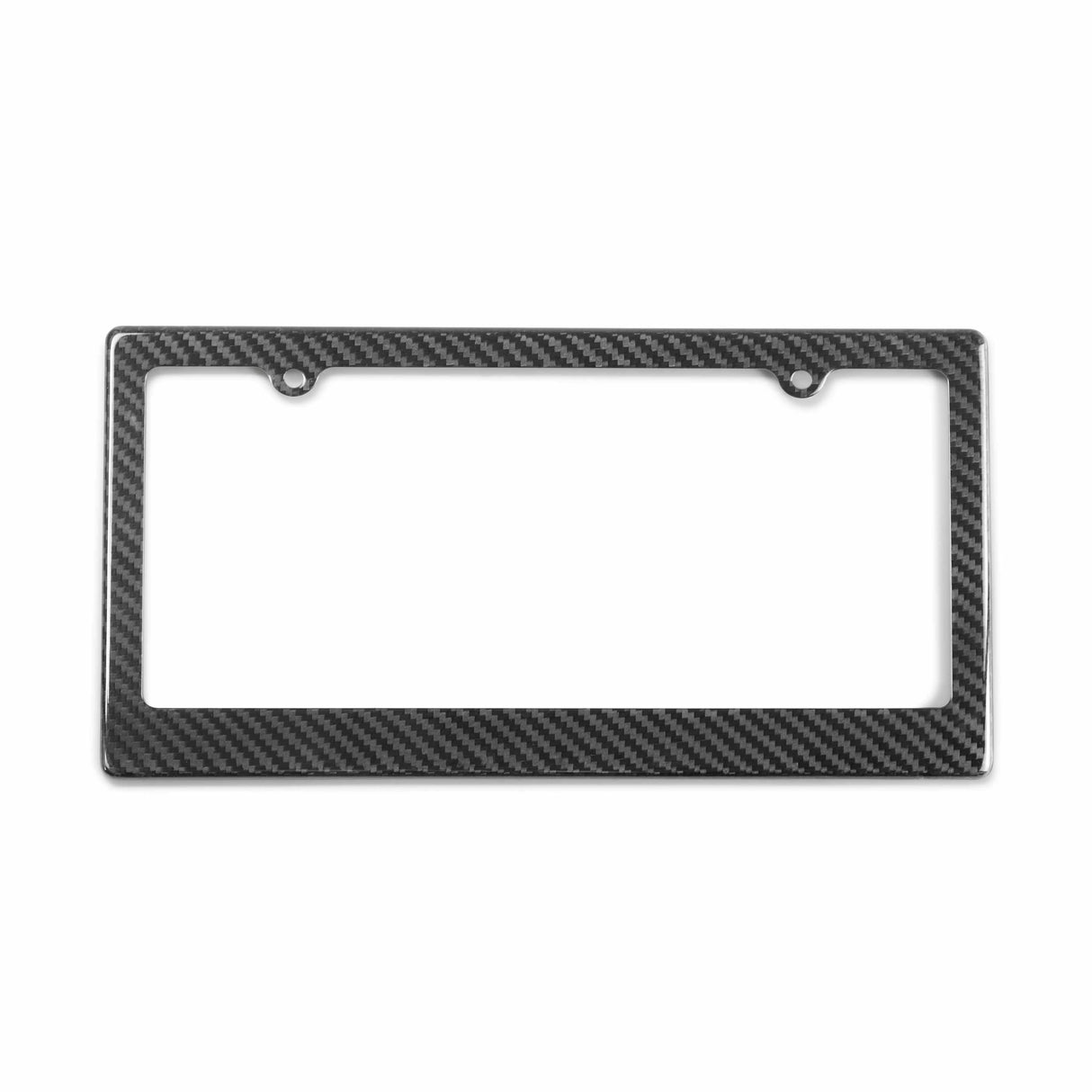 Carbon fiber license plate frame (2 holes)