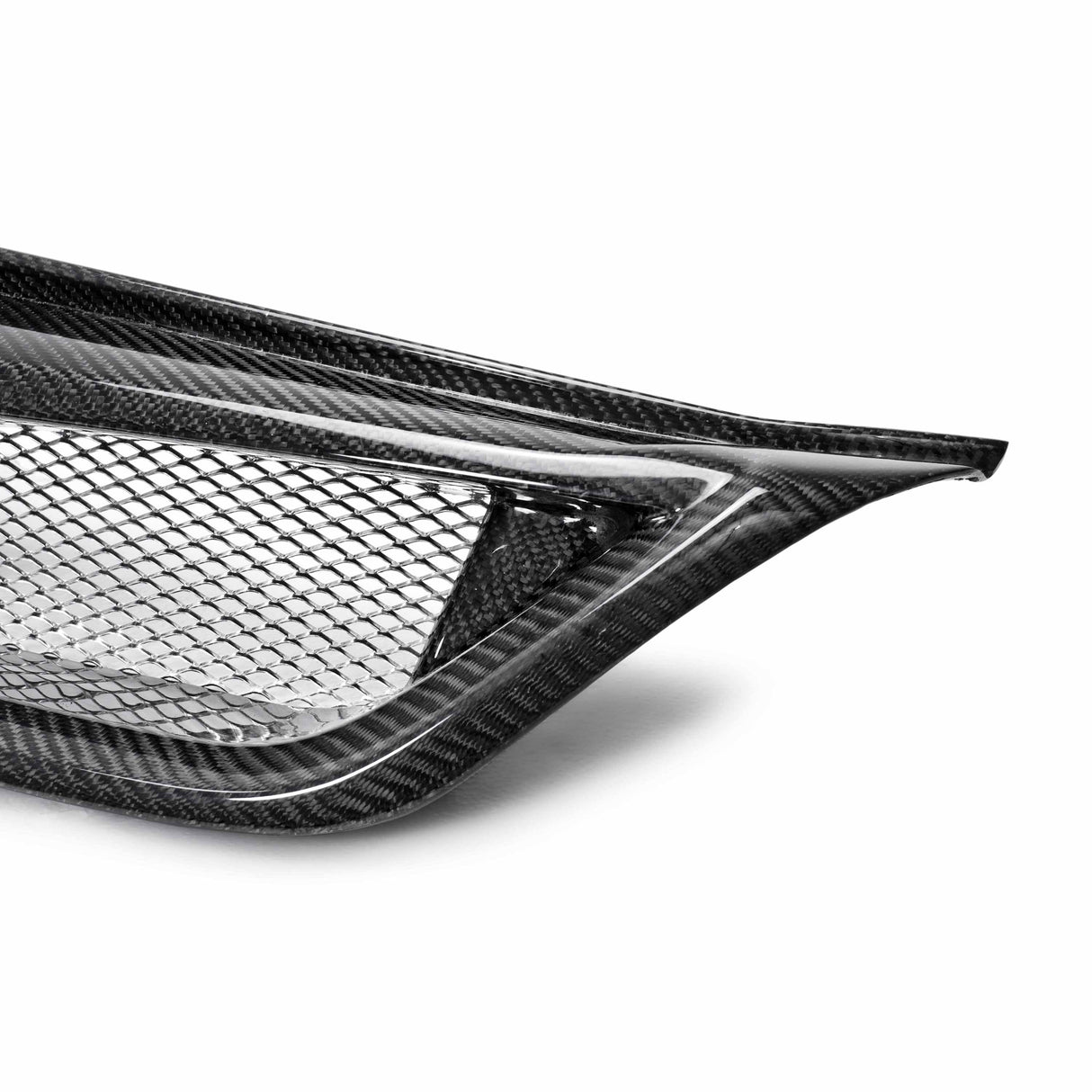 STI-style carbon fiber front grille for 2011-2014 Subaru WRX STi