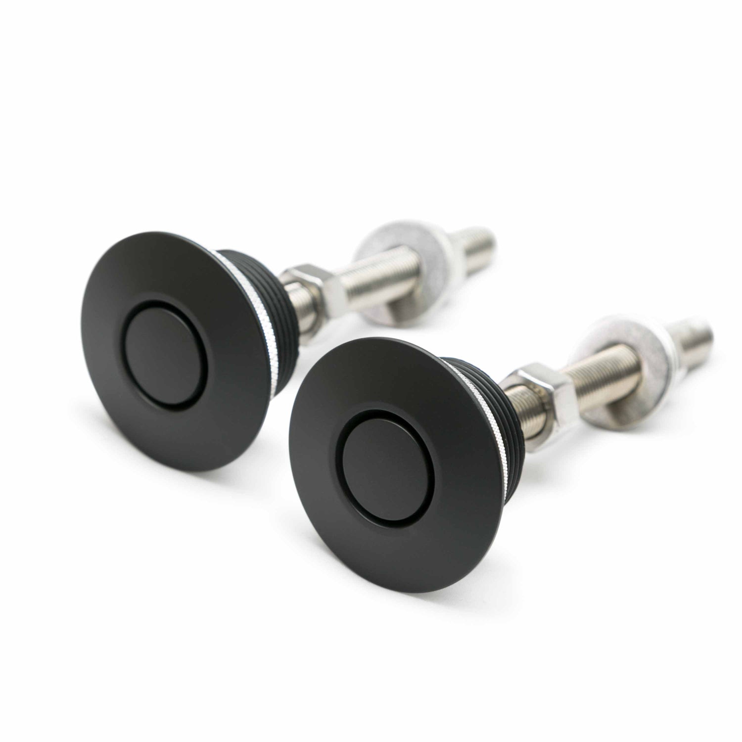 Quik-Latch QL50 Low Profile Hood Pin Kit - Black (2.50" DIA) - no lock