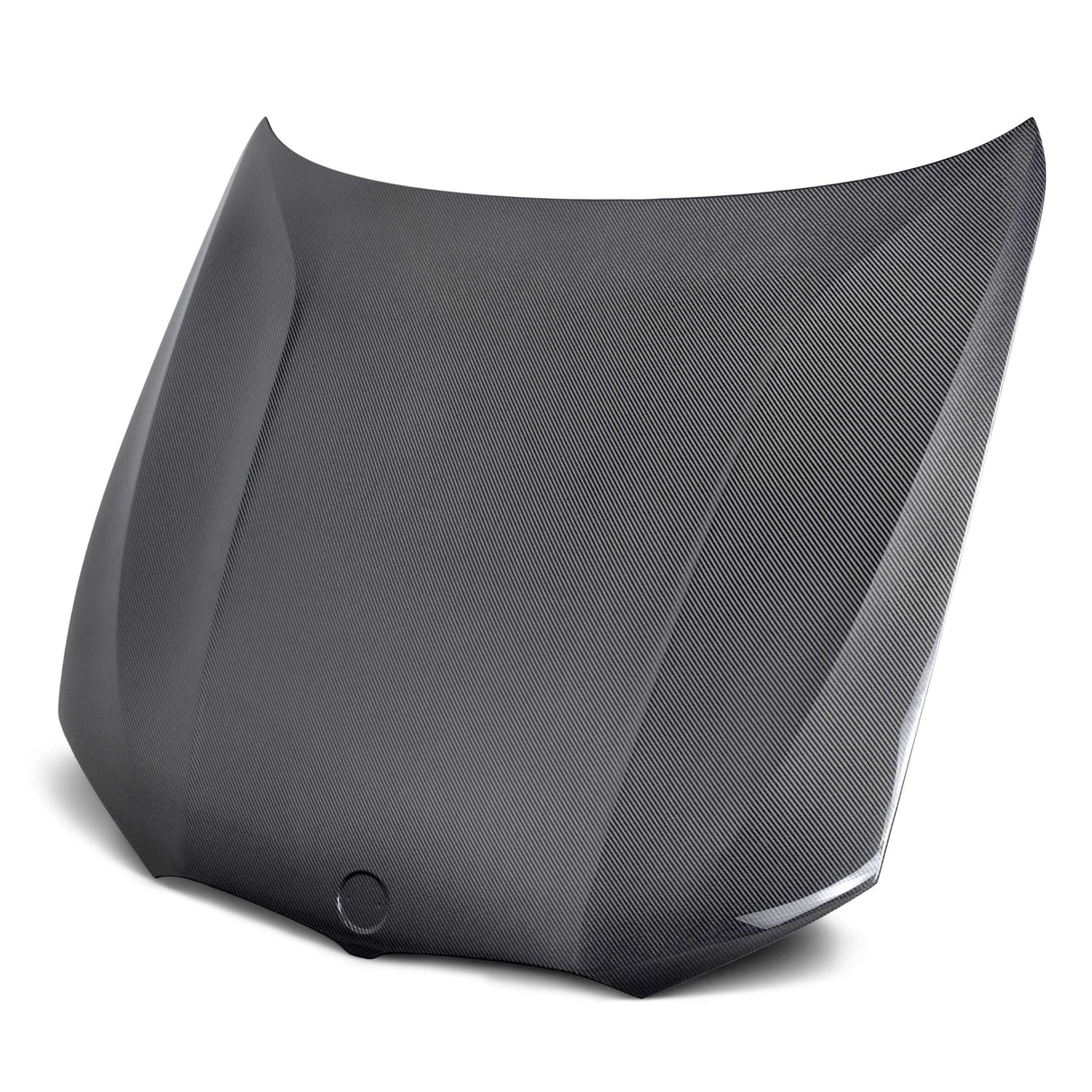 OE-style carbon fiber hood for 2020 BMW G20 sedan.