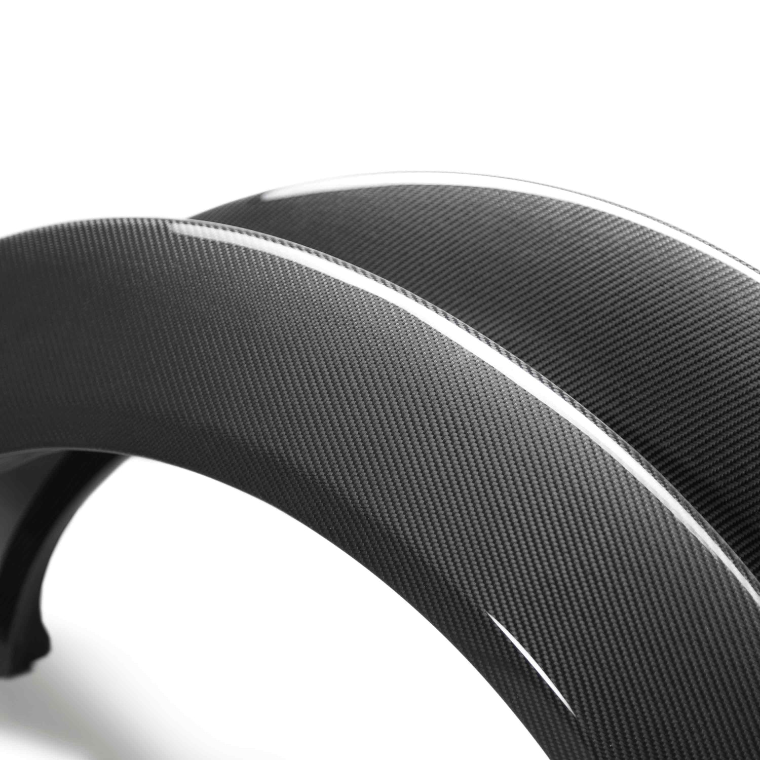 Carbon fiber front fender flares for 2018-2023 Dodge Challenger Widebody