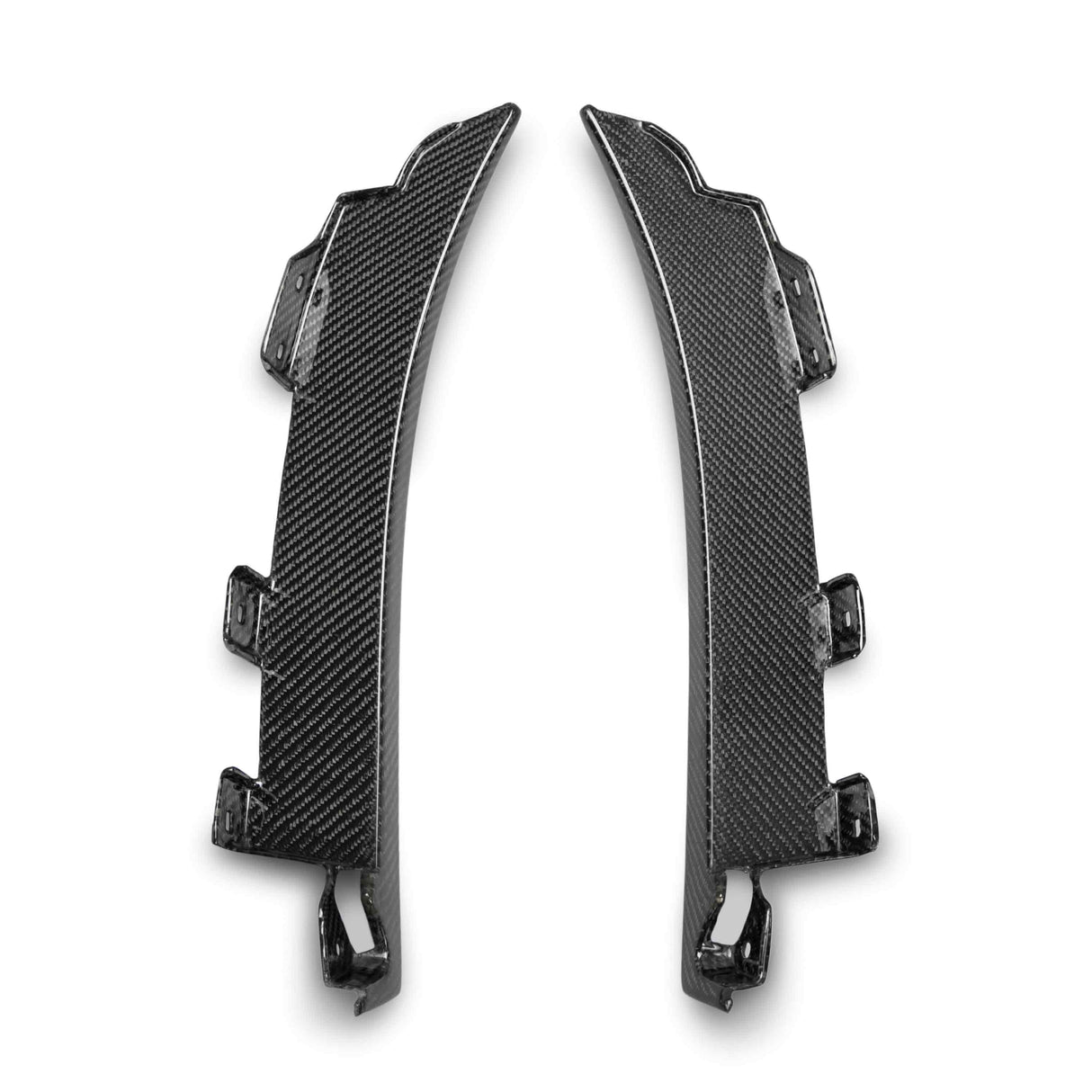 Carbon fiber rear splash guards for 2020-2022 Ford Mustang Shelby GT500