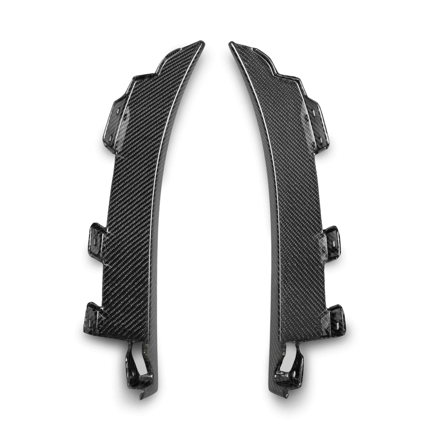 Carbon fiber rear splash guards for 2020-2022 Ford Mustang Shelby GT500