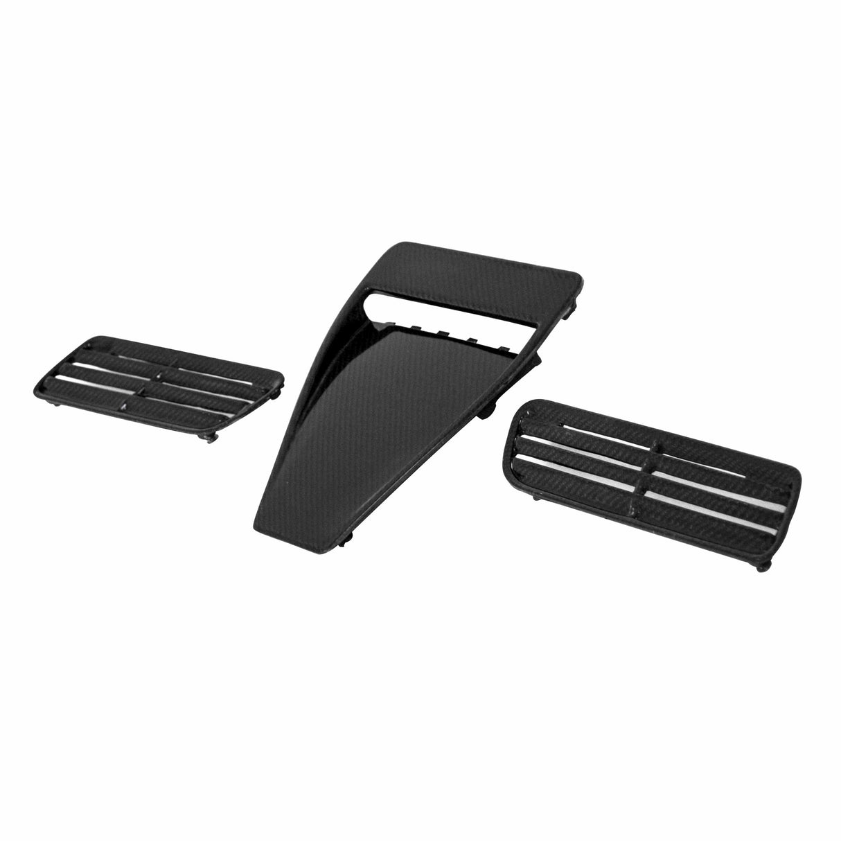 OE-style carbon fiber hood scoop for 2008-2015 Mitsubishi Lancer EVO X