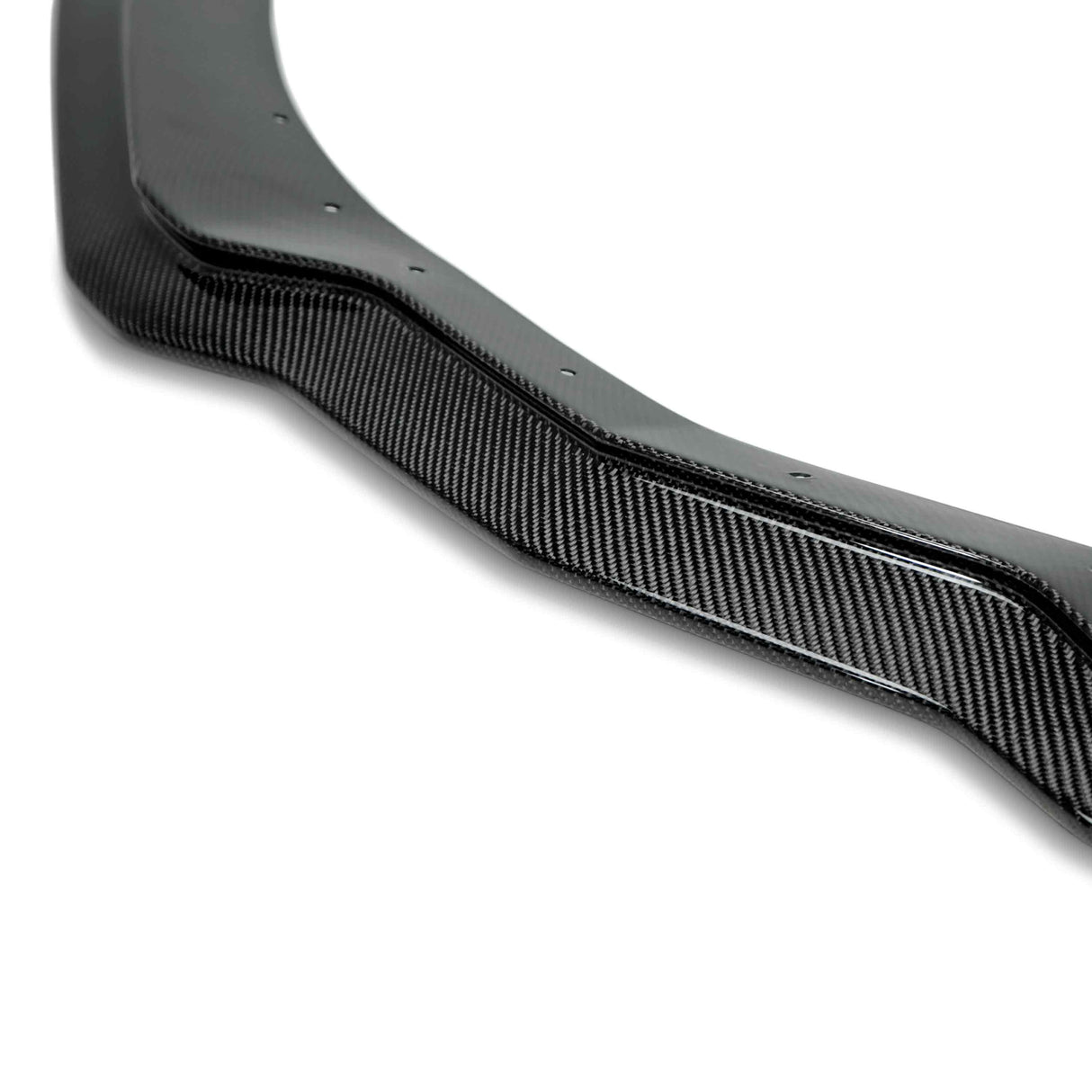 Carbon fiber front splitter with small end caps for 2015-2019 Chevrolet Corvette C7 Z06