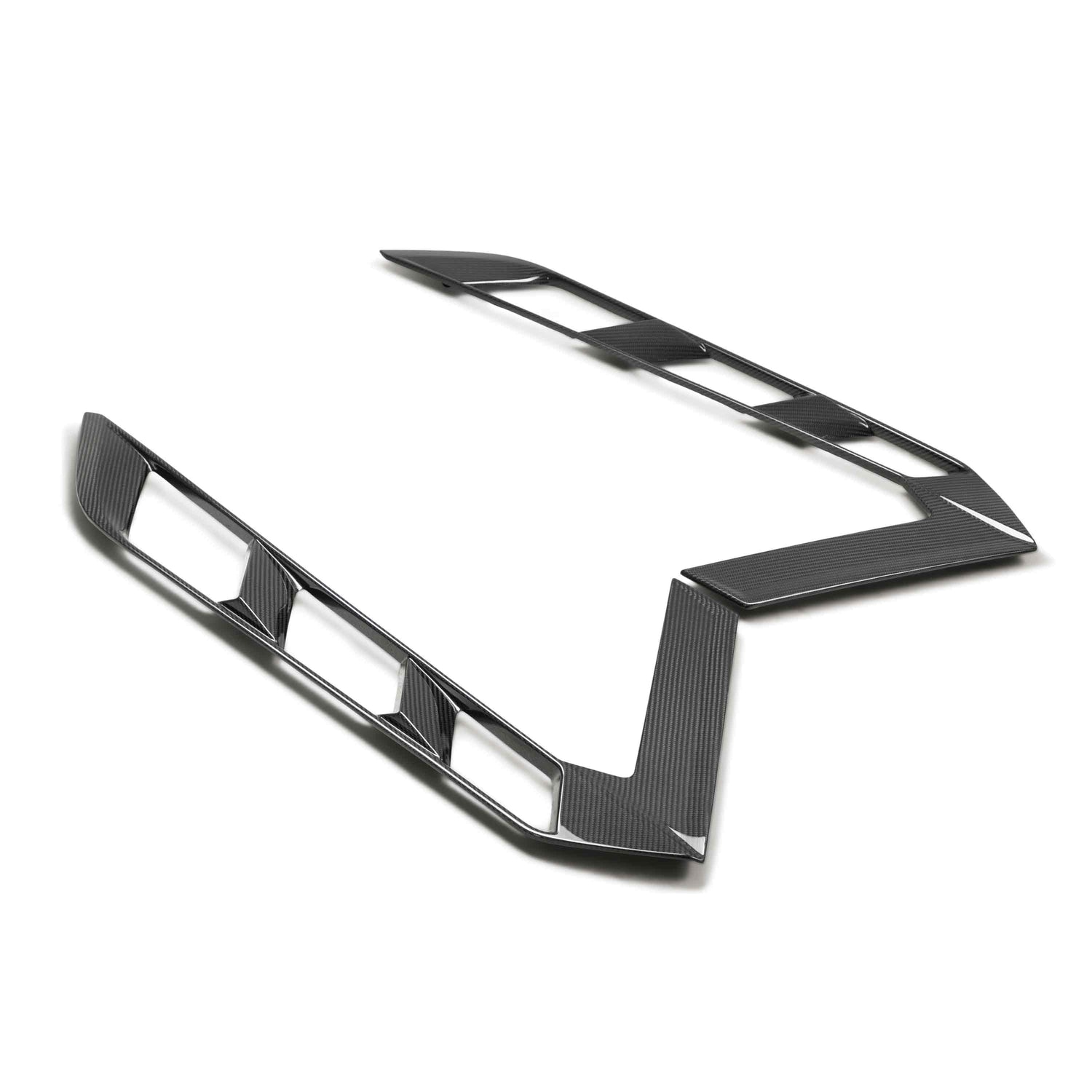 Carbon fiber decklid side vents for 2020-2024 Chevrolet C8 Coupe (PAIR)