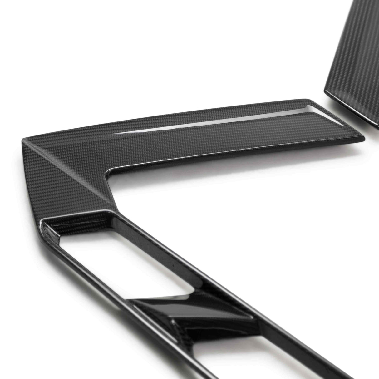 Carbon fiber decklid side vents for 2020-2024 Chevrolet C8 Coupe (PAIR)