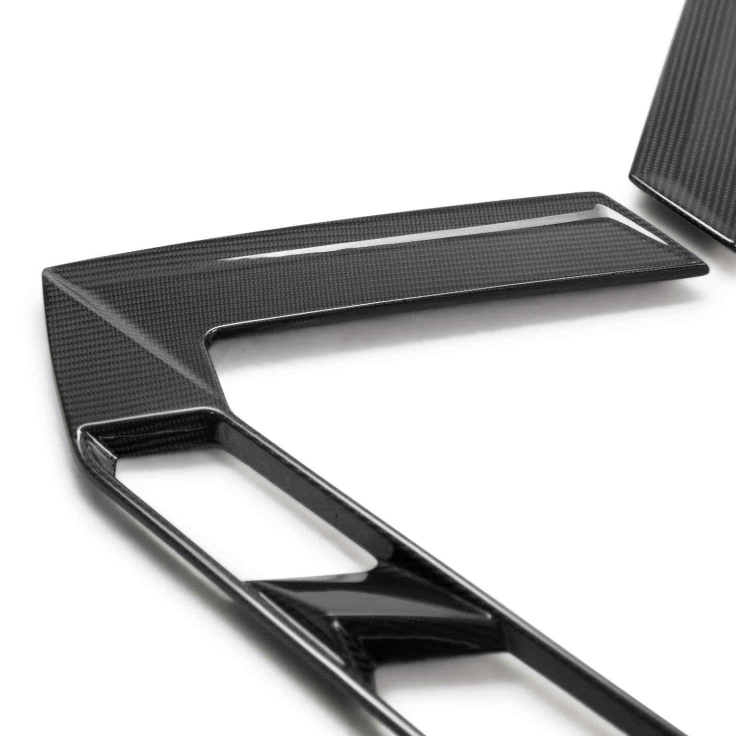 Carbon fiber decklid side vents for 2020-2024 Chevrolet C8 Coupe (PAIR)