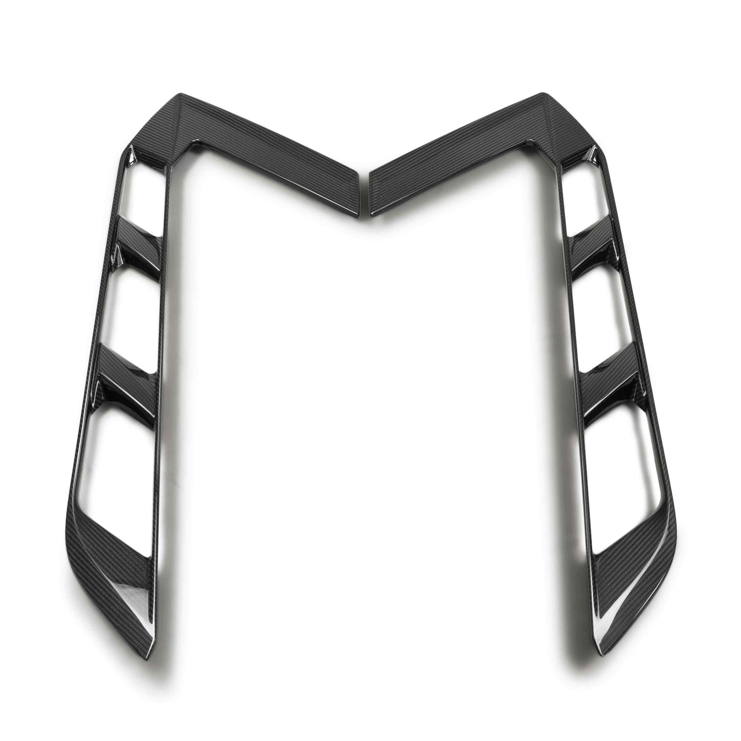 Carbon fiber decklid side vents for 2020-2024 Chevrolet C8 Coupe (PAIR)