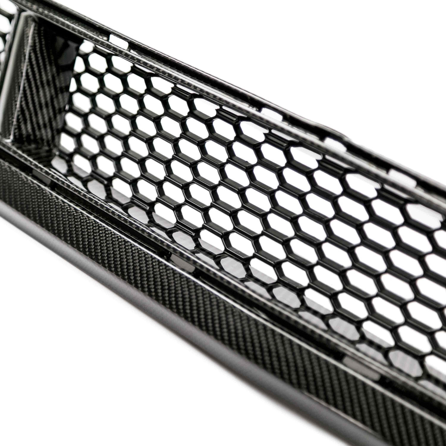 Carbon fiber front lower grille for 2015-2017 Ford Mustang