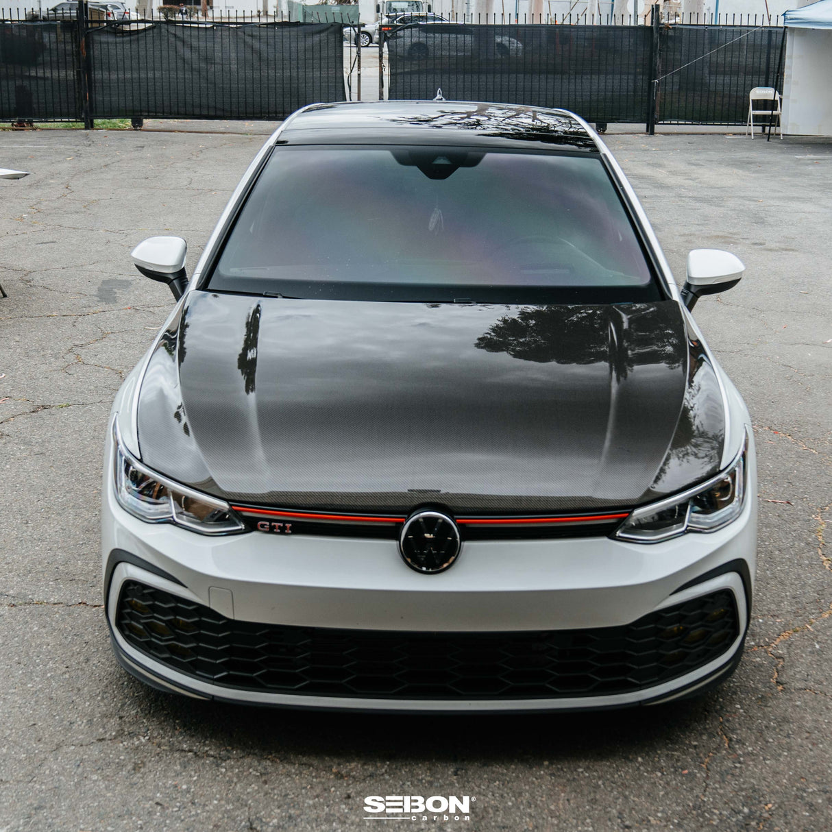 OE-style carbon fiber hood for 2022 VW Golf MK8