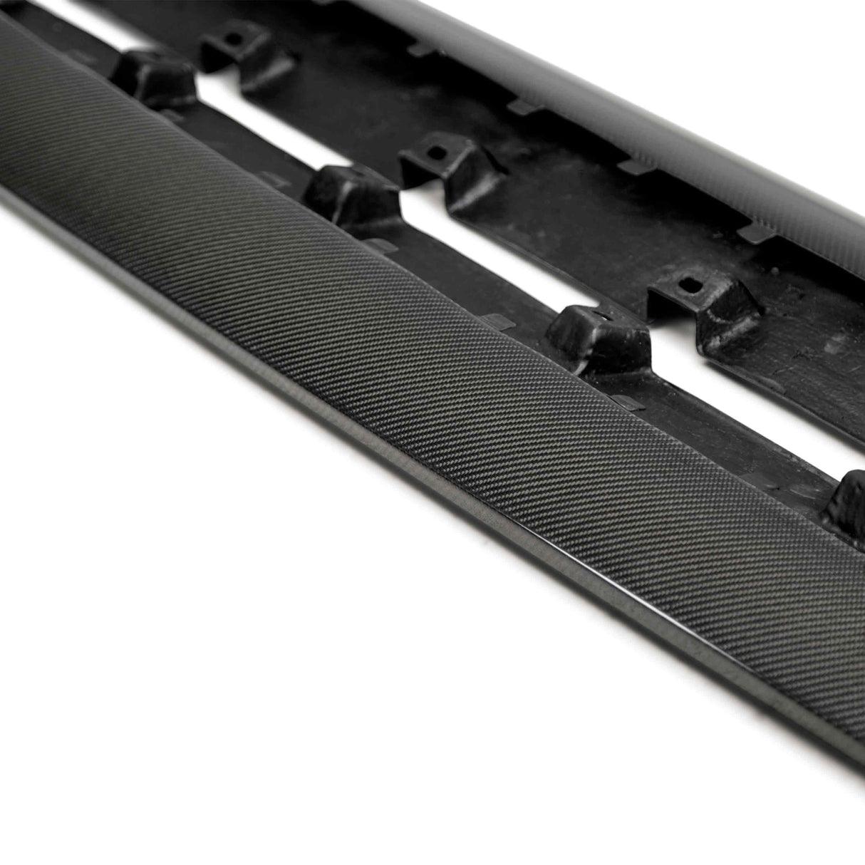 Type-GR (GT350 Style) carbon fiber side rocker panel splitter for 2015-2023 Ford Mustang