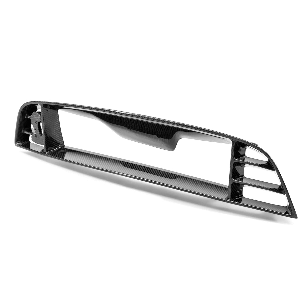 Carbon fiber front upper grille for 2013-2014 Ford Shelby GT500 with location for Cobra emblem