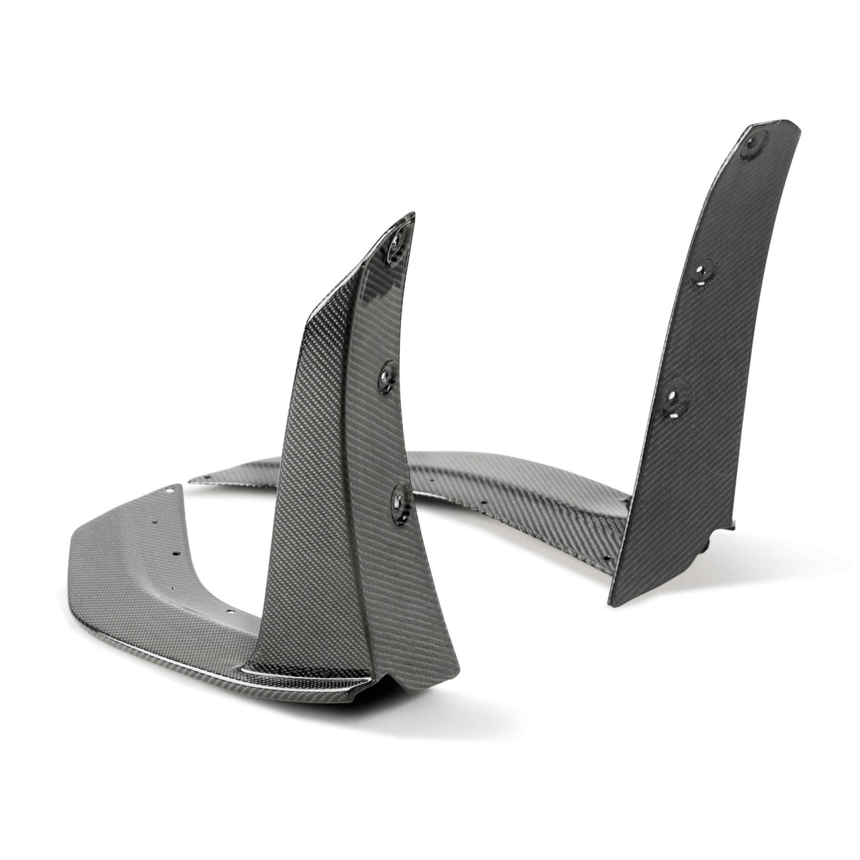 Carbon fiber front splitter wickers for 2020-2022 Ford Mustang Shelby GT500