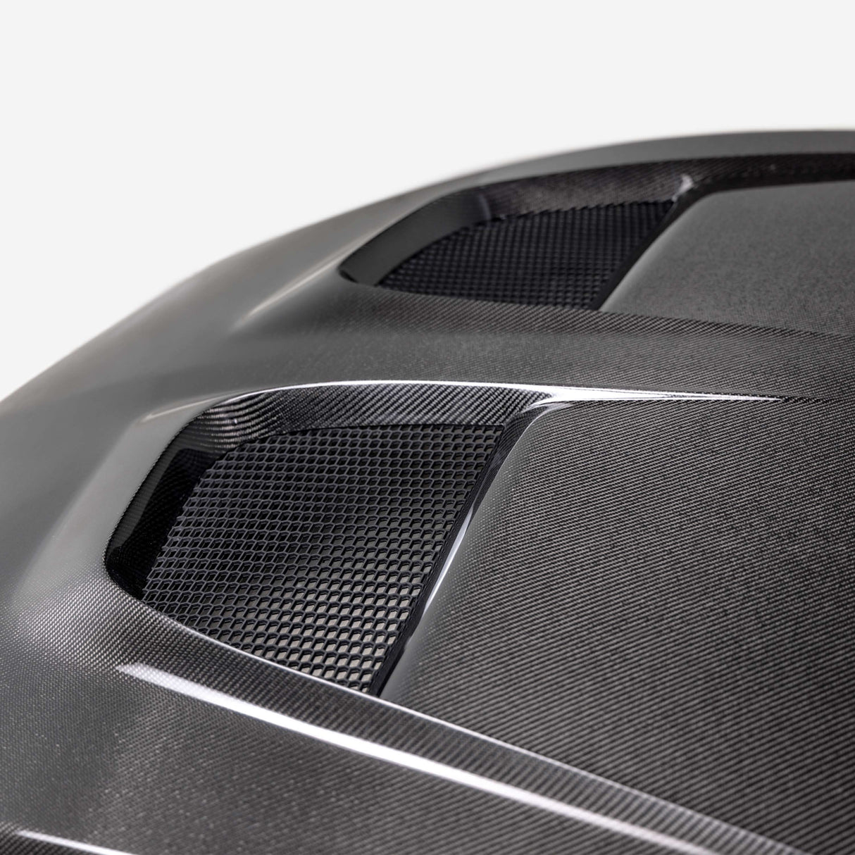Type-GTD double-sided carbon fiber hood for 2024 Ford Mustang