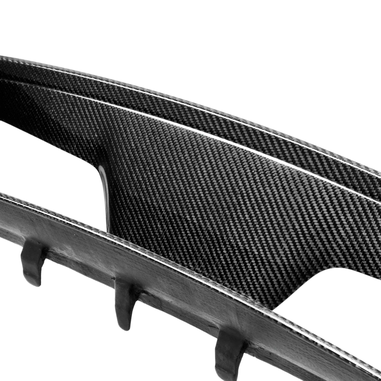 Carbon fiber front upper grille for 2013-2014 Ford Shelby GT500 with location for Cobra emblem