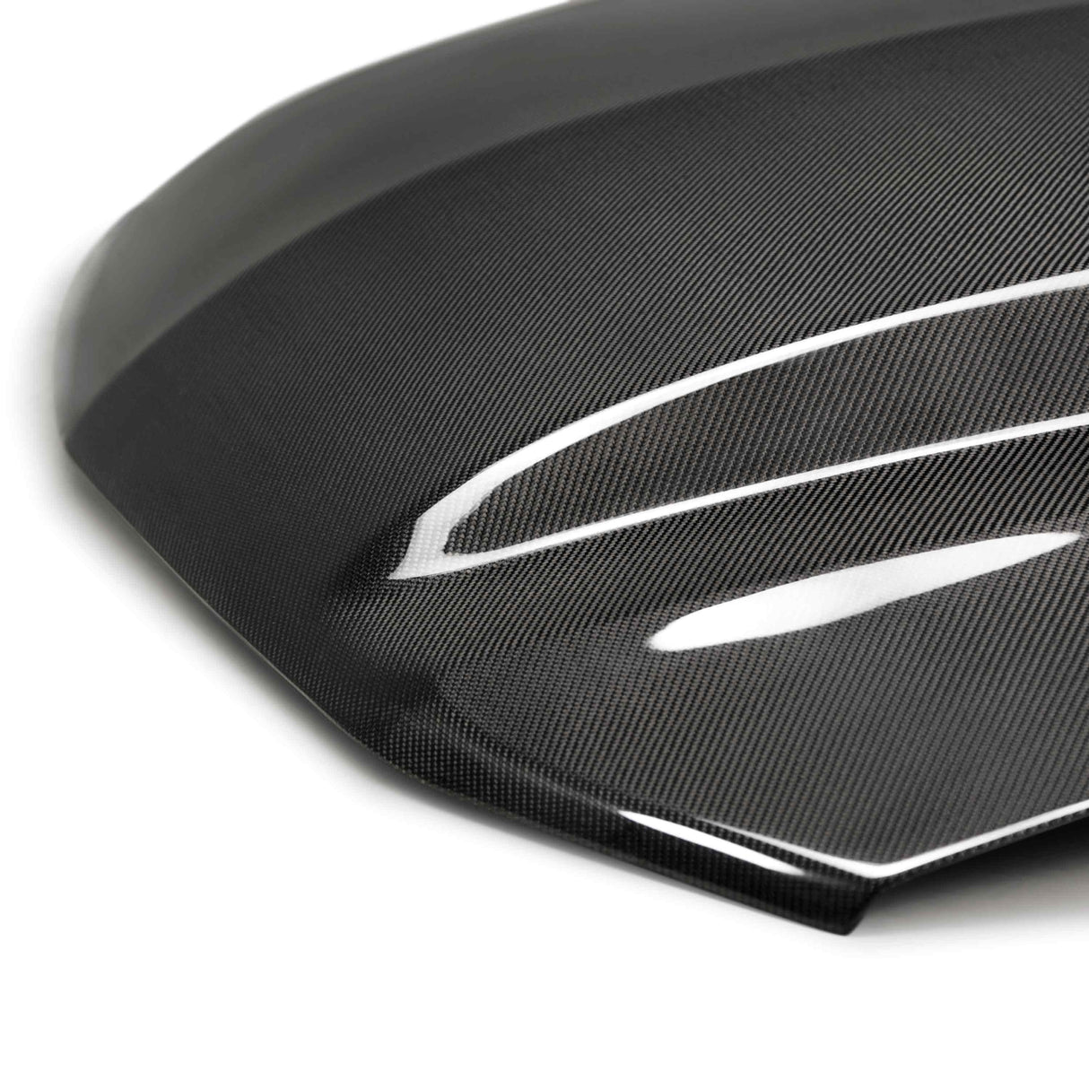 Type-CJ carbon fiber cowl hood for 2010-2012 Ford Mustang