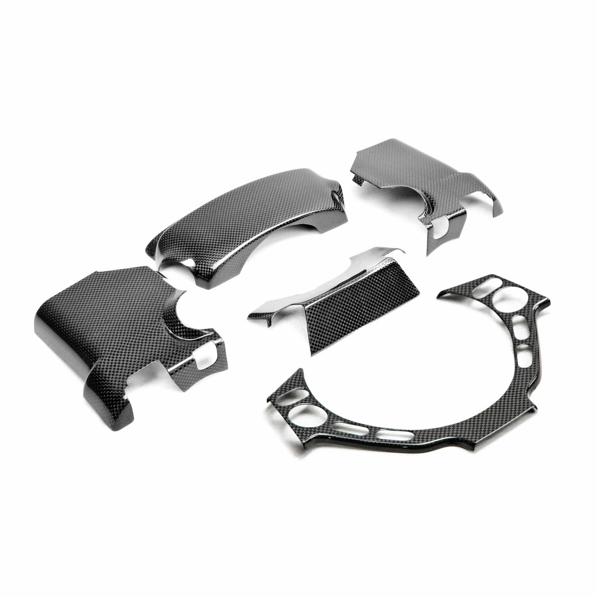 Carbon fiber steering column surround trim (4 pcs) for 2009-2016 Nissan GTR