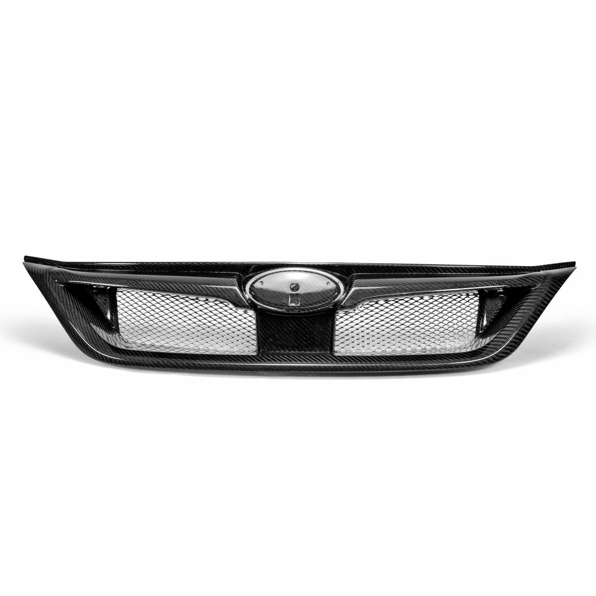 STI-style carbon fiber front grille for 2011-2014 Subaru WRX STi