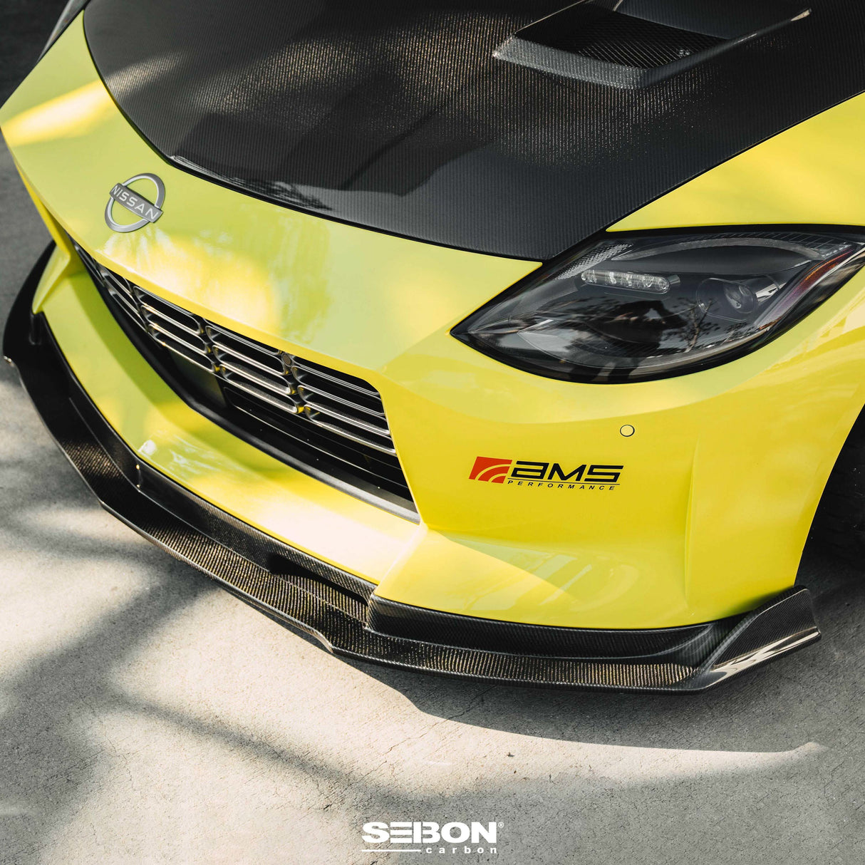 MB-style carbon fiber front lip for 2023-2024 Nissan Z
