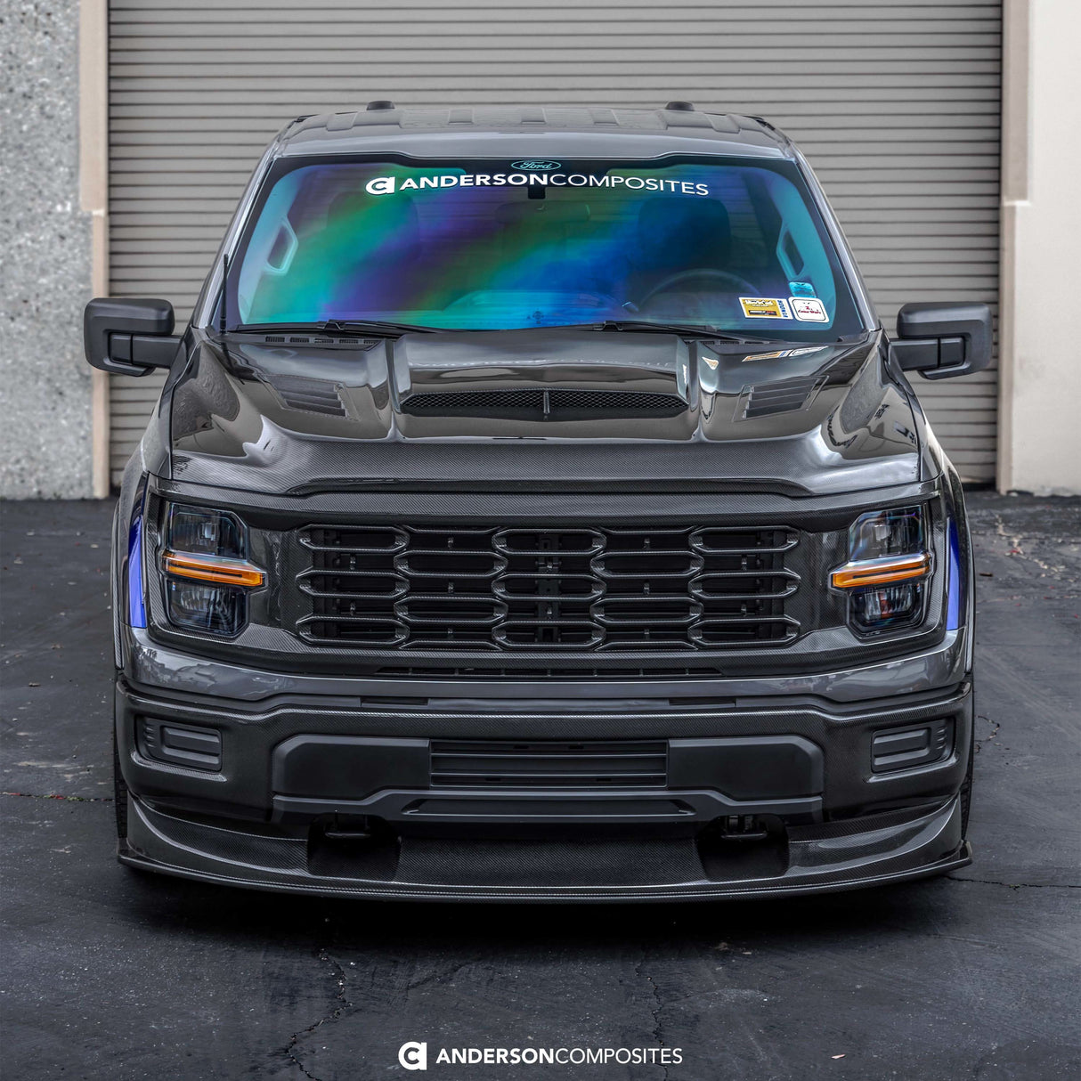 Type-AB carbon fiber hood for 2021-2024 Ford F-150