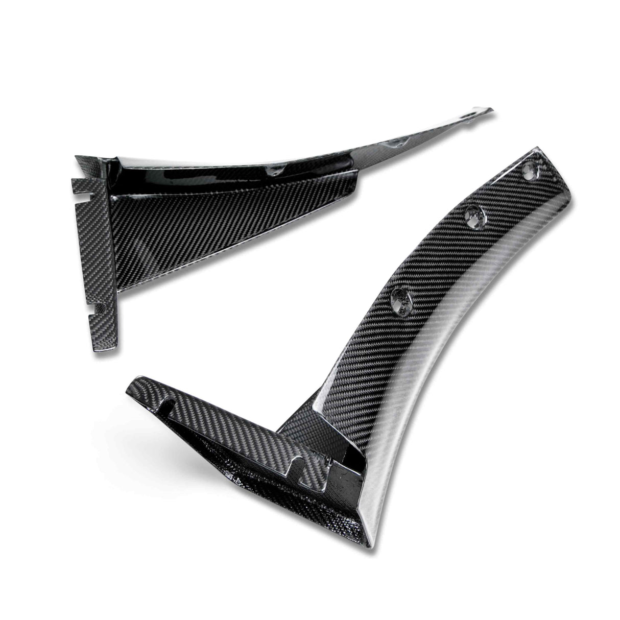 Carbon fiber front bumper canards for 2015-2019 Chevrolet Corvette C7 Z06