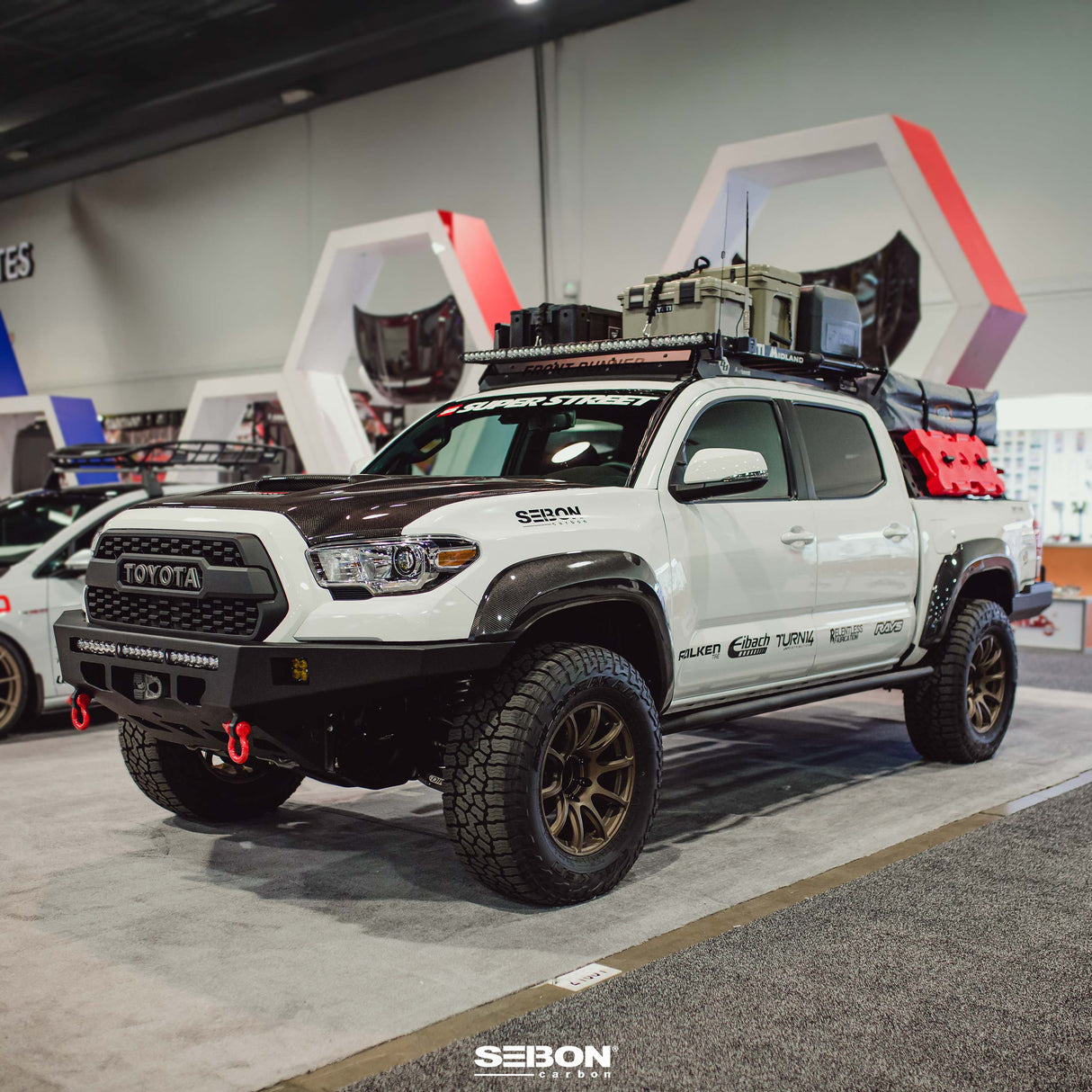 Carbon fiber front fender flares for 2016-2023 Toyota Tacoma TRD PRO only