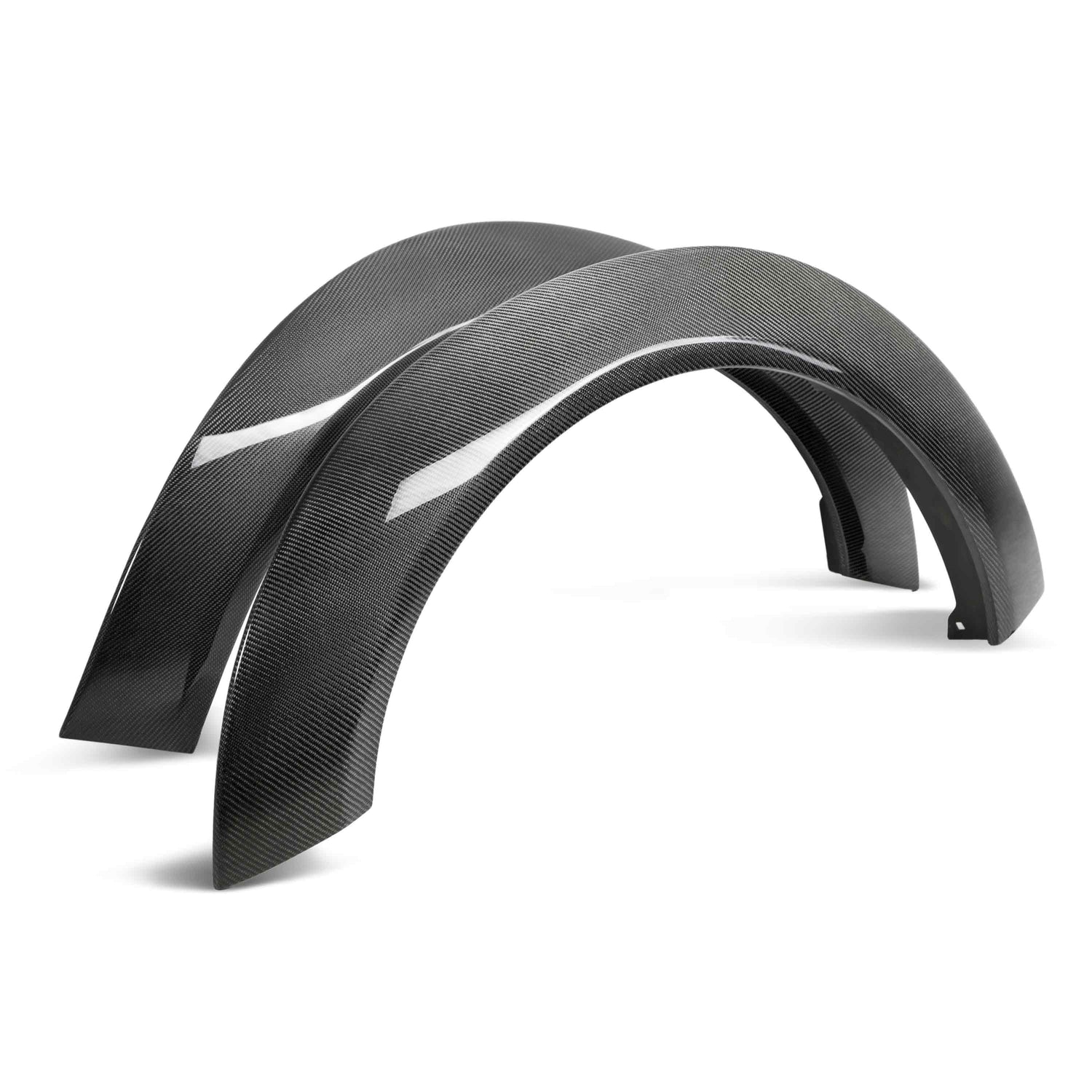 Carbon fiber front fender flares for 2018-2023 Dodge Challenger Widebody