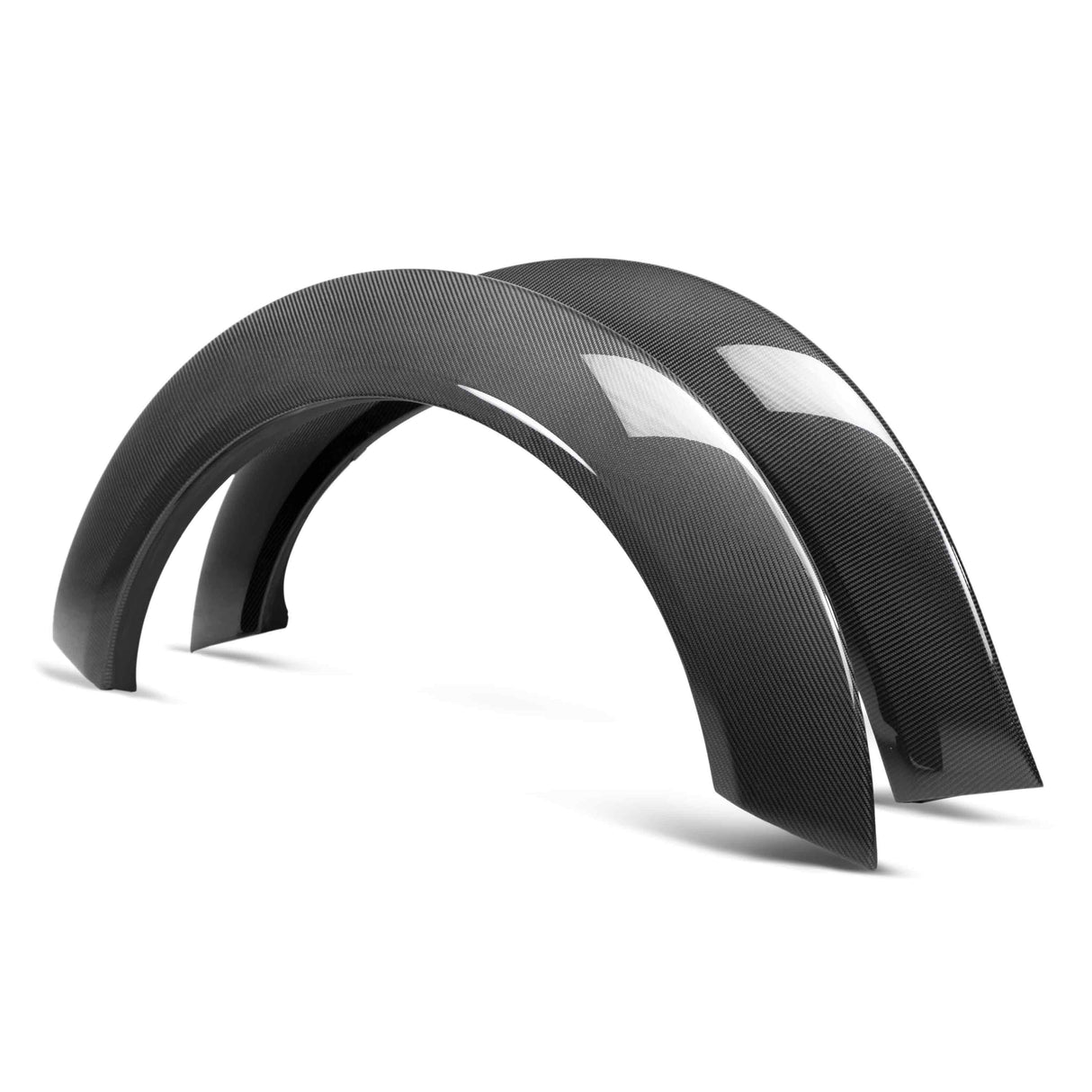 Carbon fiber front fender flares for 2018-2023 Dodge Challenger Widebody