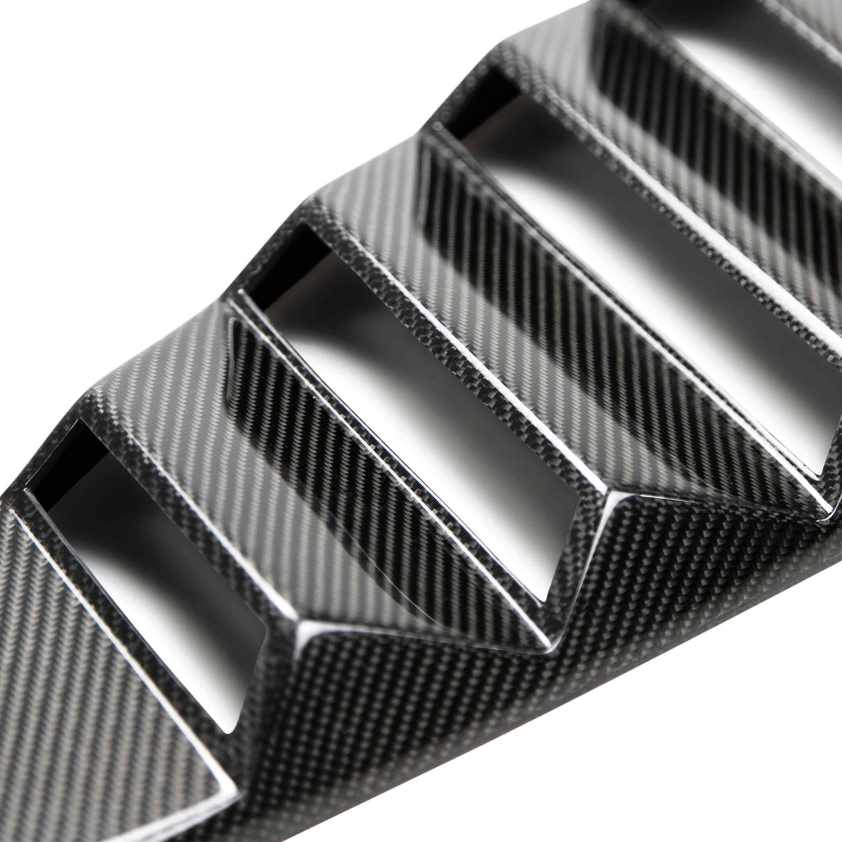 Type-V carbon fiber window louvers for 2015-2023 Ford Mustang
