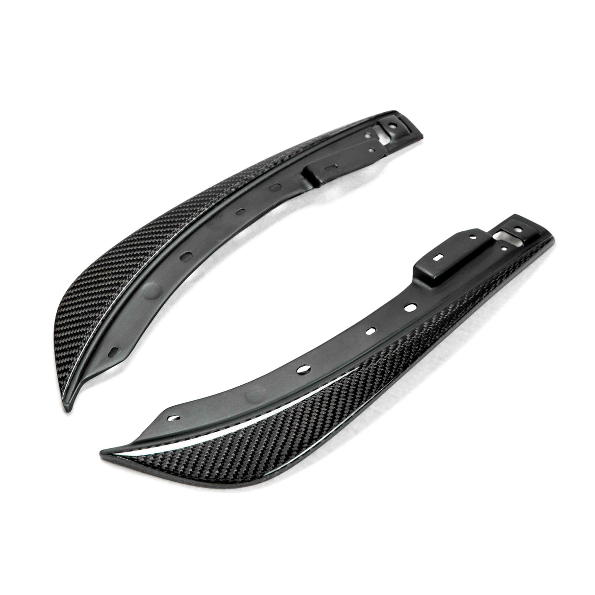 Carbon fiber front bumper canards for 2008-2014 Dodge Challenger