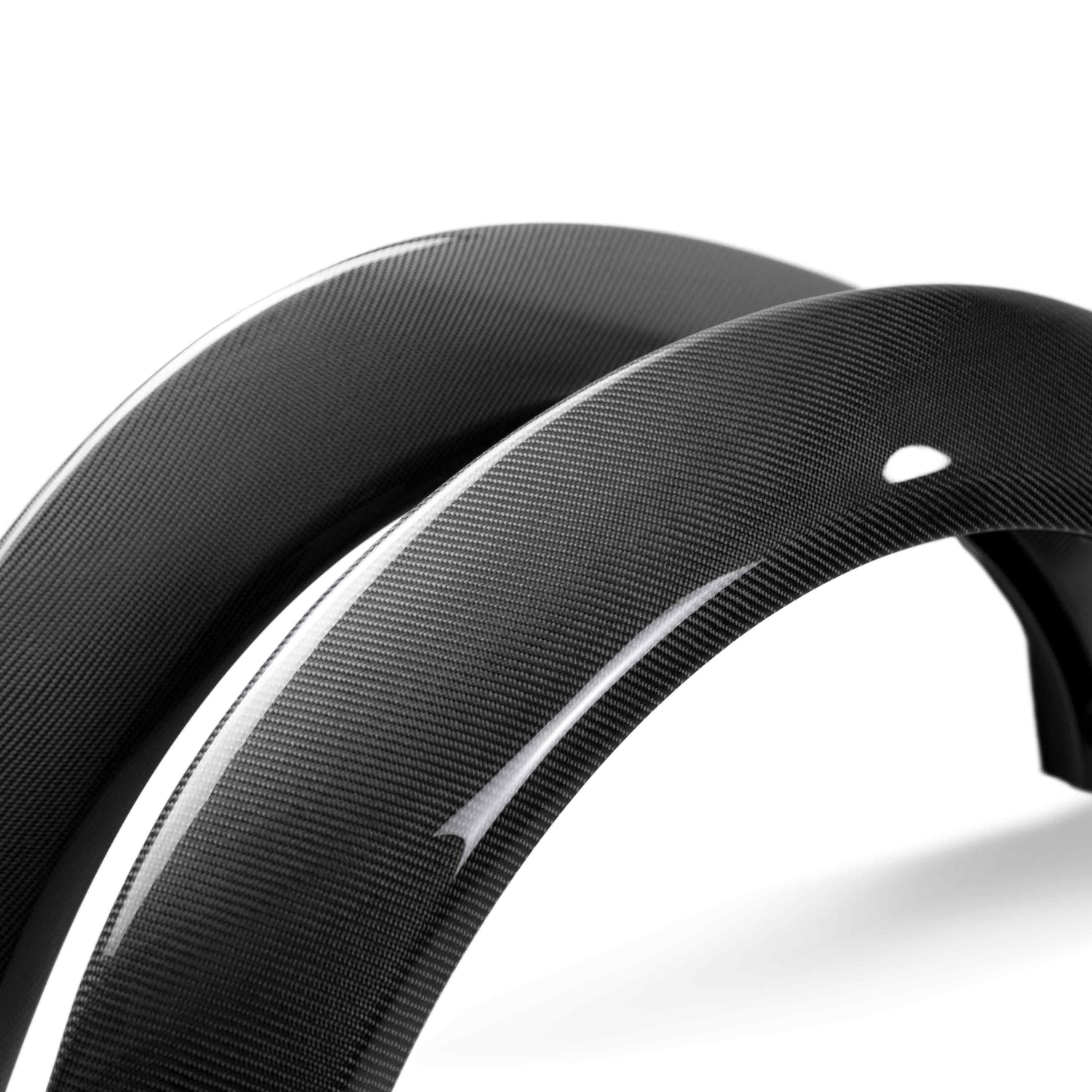 Carbon fiber front fender flares for 2018-2023 Dodge Challenger Widebody