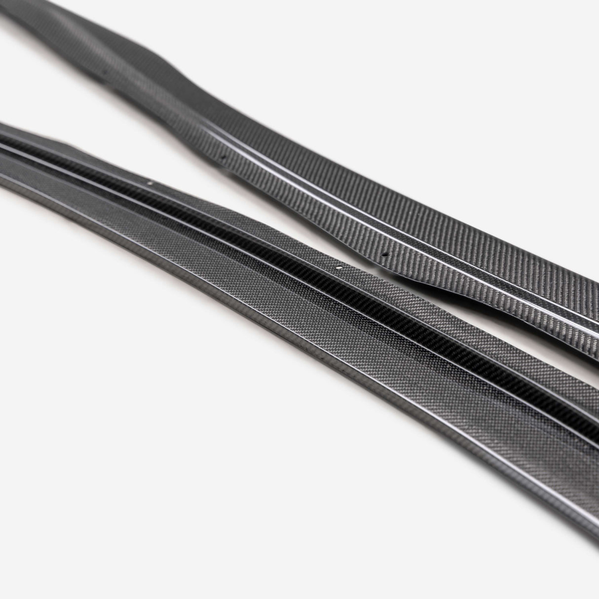 MB-style carbon fiber side skirts for 2023-2024 Toyota Prius