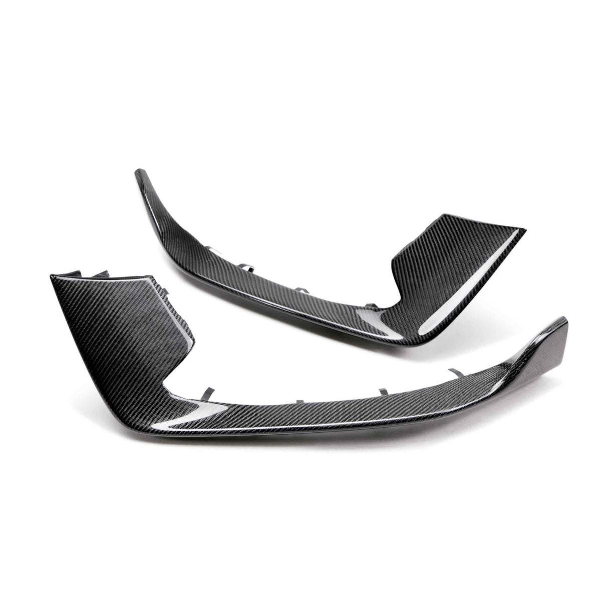 Carbon fiber front bumper inserts for 2015-2020 Ford Mustang Shelby GT350