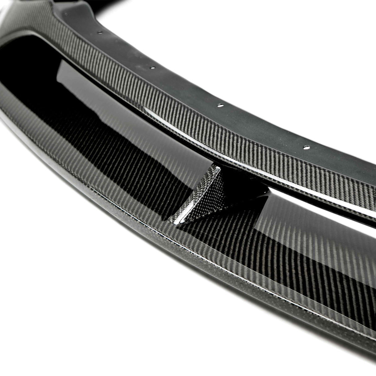 Type-AR carbon fiber front chin splitter for 2015-2017 Ford Mustang