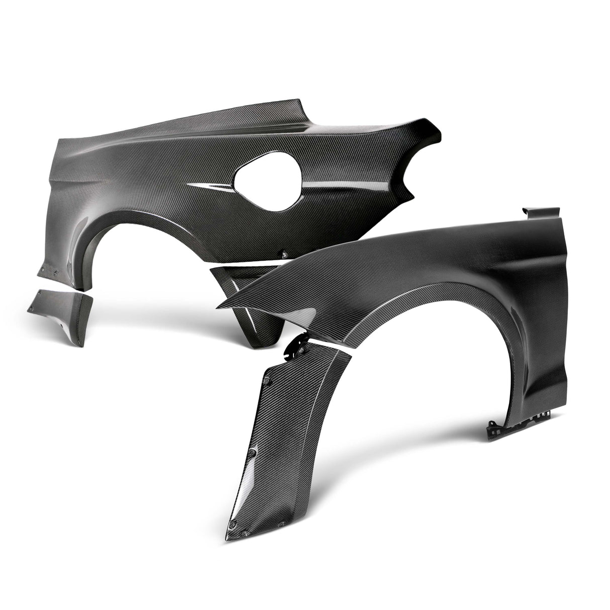 JTP 10-piece carbon fiber wide fenders & wide quarters for 2018-2023 Ford Mustang