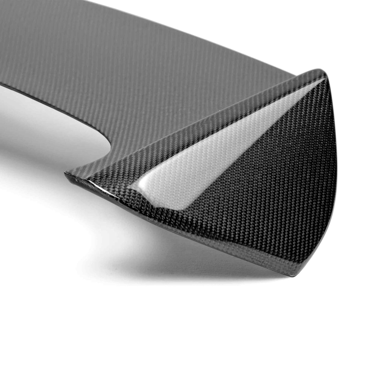 STI-style carbon fiber rear spoiler for 2008-2014 Subaru WRX/STi HB (shaved with no 3rd brake light)