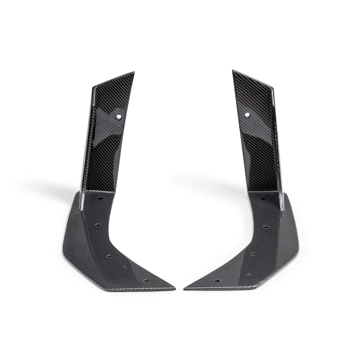Type-GT5 carbon fiber front splitter wickers for 2024 Ford Mustang