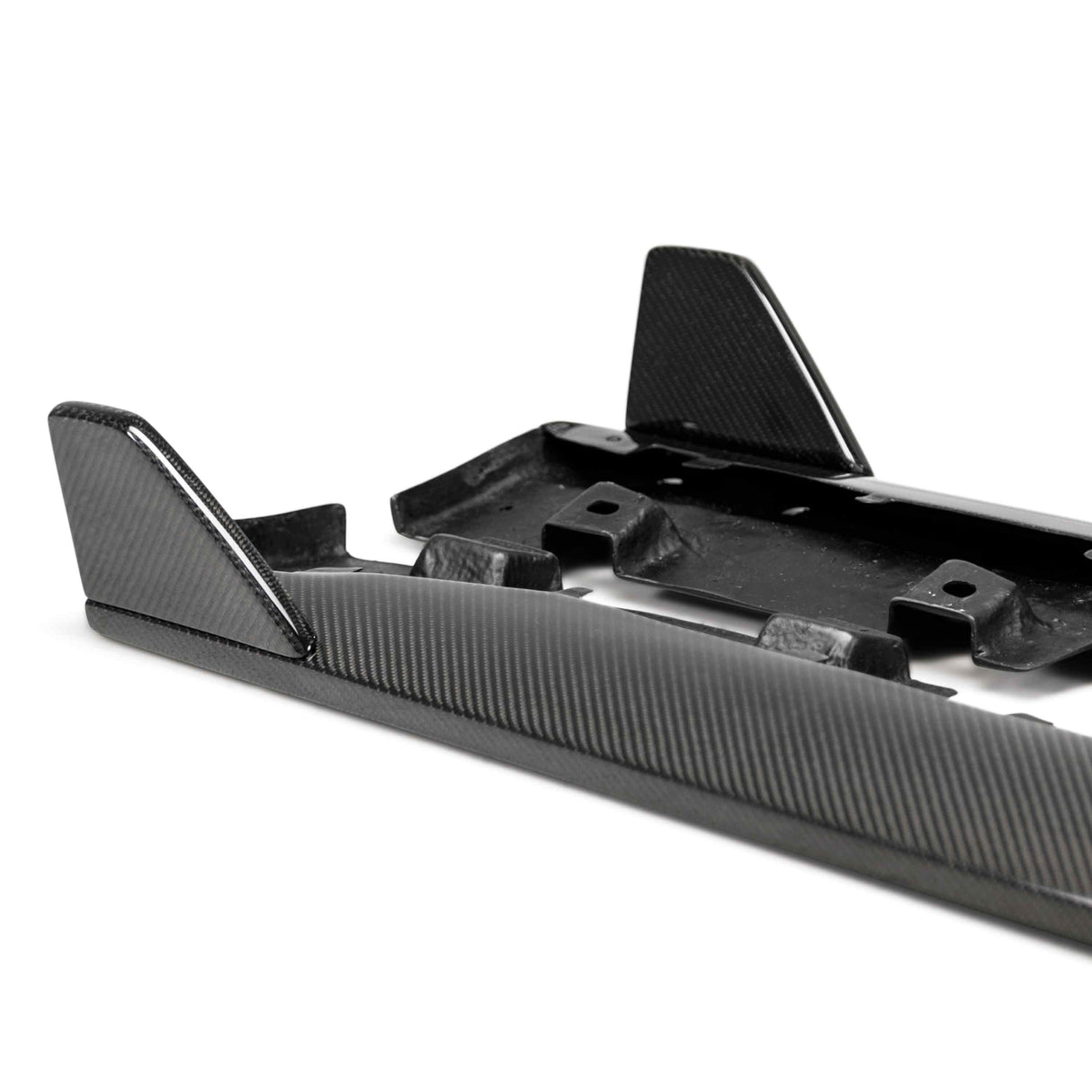 Type-GR (GT350 Style) carbon fiber side rocker panel splitter for 2015-2023 Ford Mustang