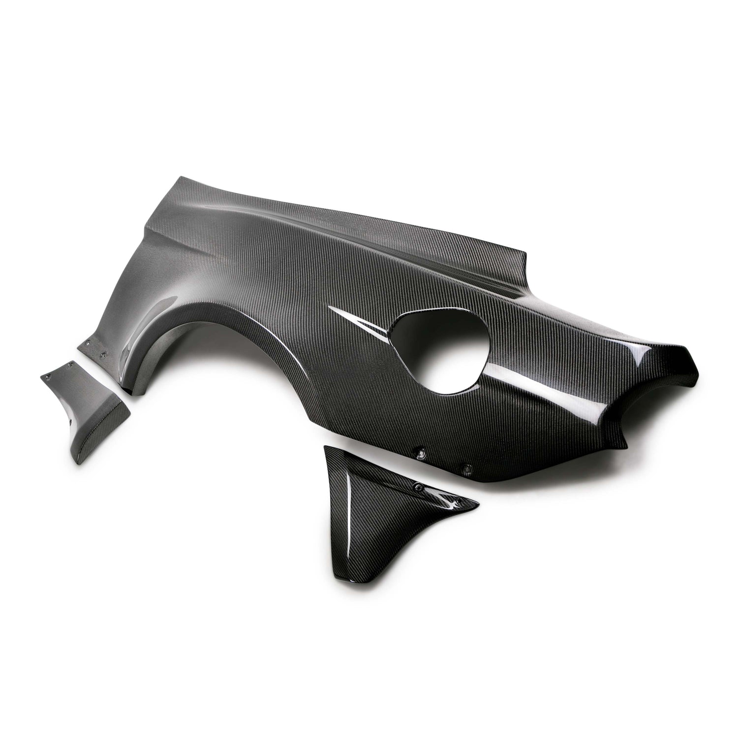 JTP 10-piece carbon fiber wide fenders & wide quarters for 2018-2023 Ford Mustang