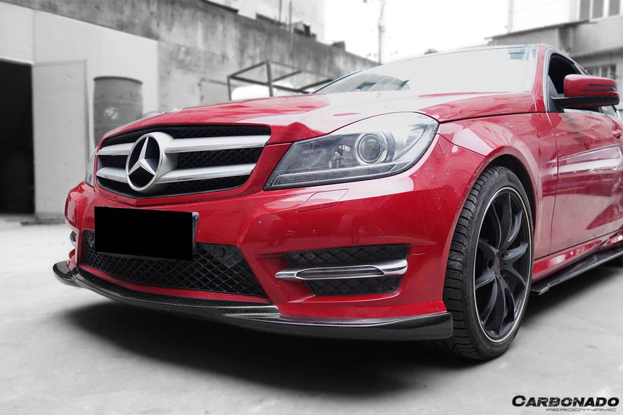 2012-2014 Mercedes Benz W204 C Class Sedan Coupe AMG Style Front Lip