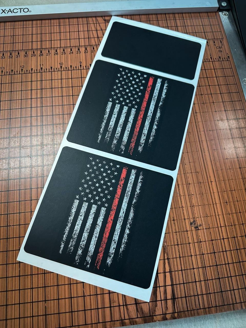 Flag Sun Visor Warning Overlays - 2021+ Bronco / 2024+ Ranger Raptor