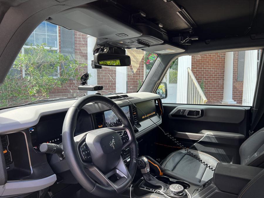 Flag Sun Visor Warning Overlays - 2021+ Bronco / 2024+ Ranger Raptor