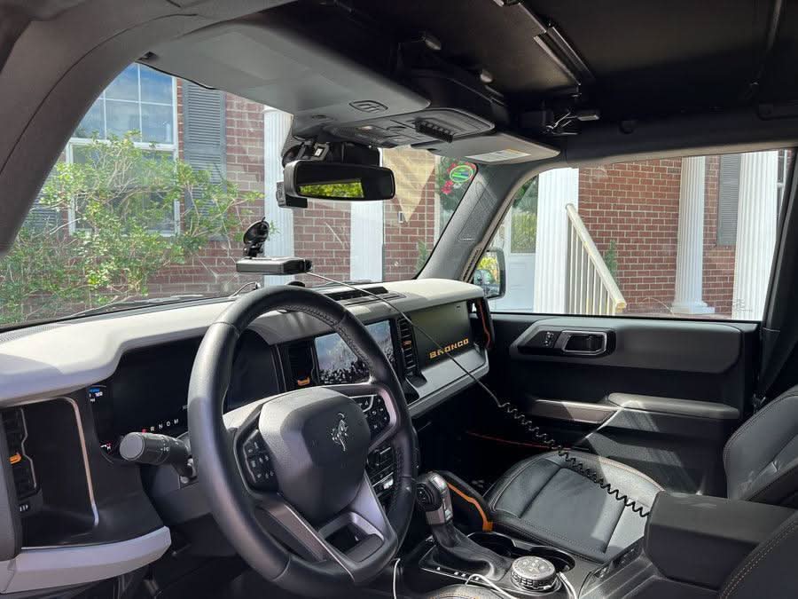 Flag Sun Visor Warning Overlays - 2021+ Bronco / 2024+ Ranger Raptor