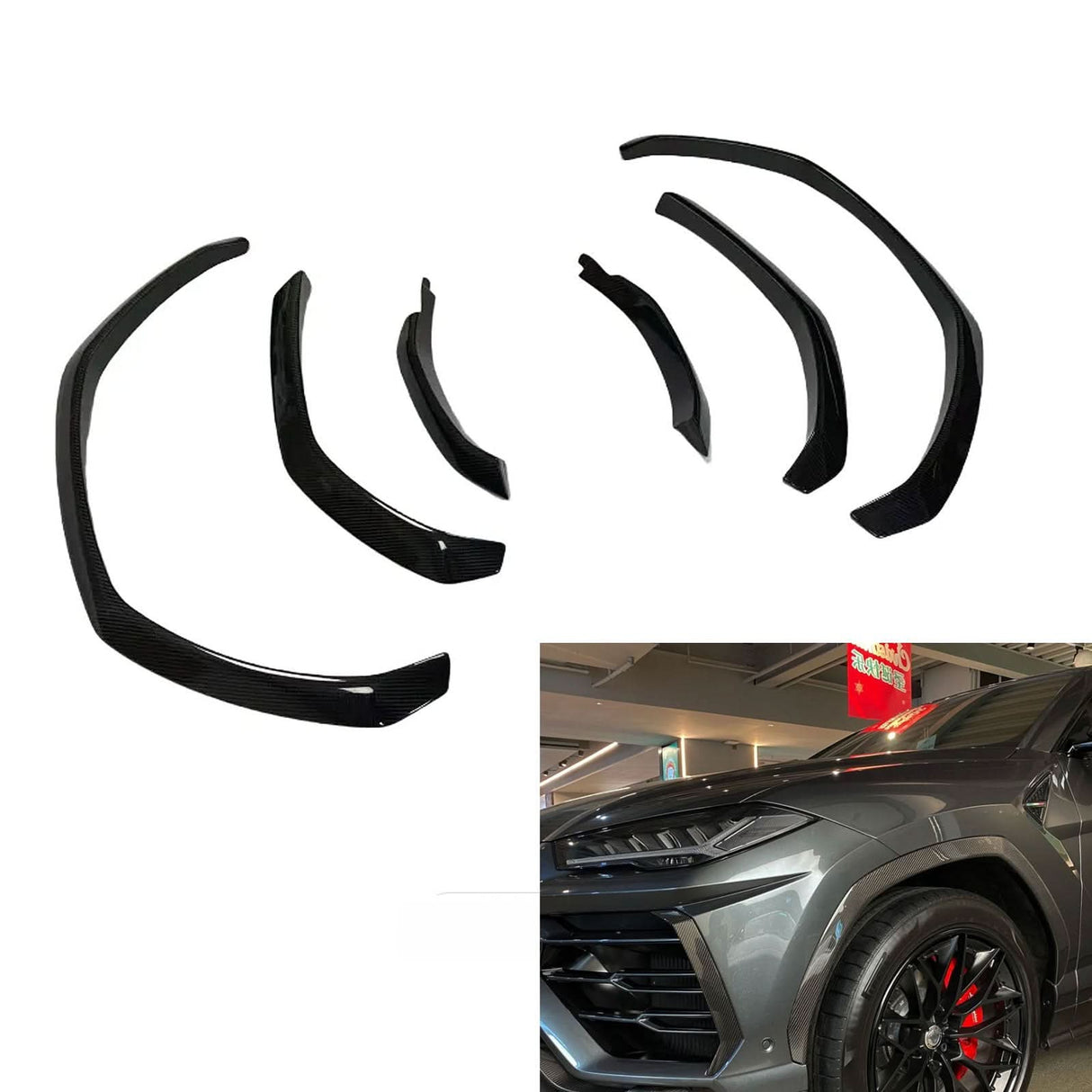 URUS Carbon Fiber Fender Flare Trim for Lambo Truck