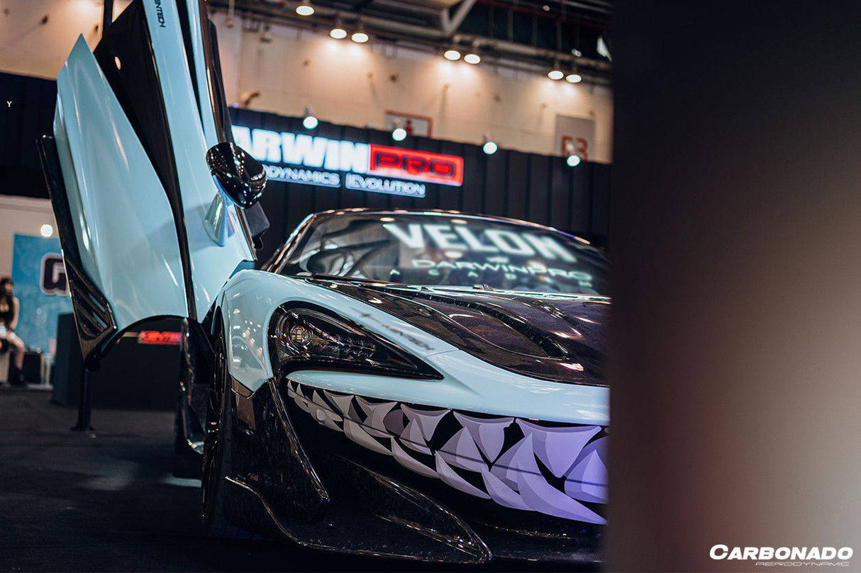 2018-2021 McLaren 600LT Carbon Fiber Front Bumper Side Splitter